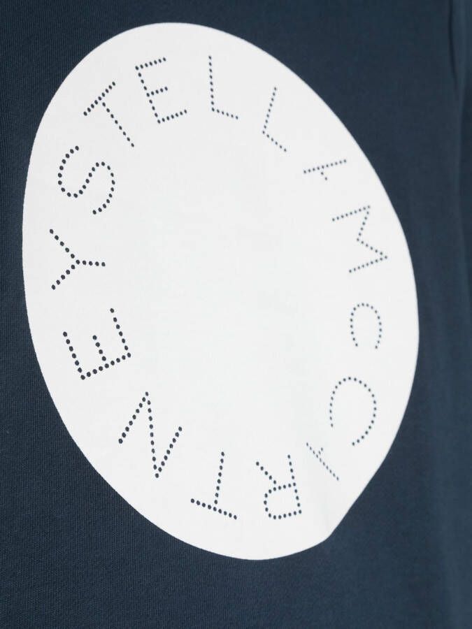 Stella McCartney Kids Sweater met logoprint Blauw
