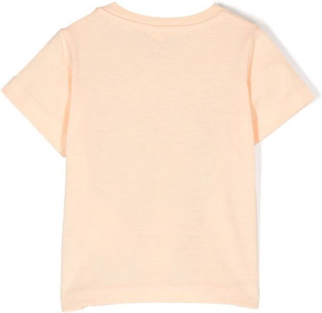 Stella McCartney Kids T-shirt met logoprint Oranje