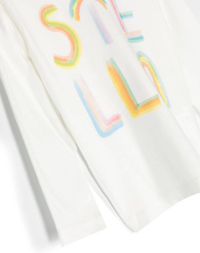 Stella McCartney Kids Sweater met logoprint Wit