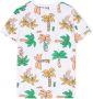 Stella McCartney Kids T-shirt met palmboomprint Wit - Thumbnail 2