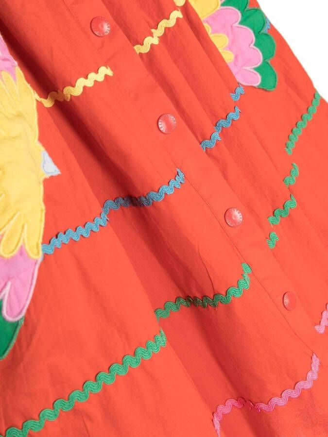 Stella McCartney Kids Rok met borduurwerk Oranje