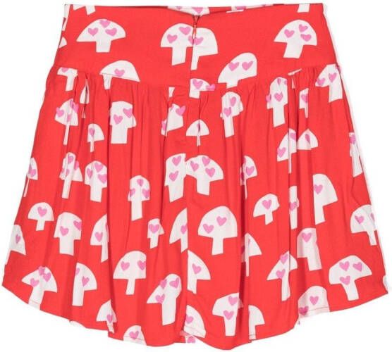 Stella McCartney Kids Rok met print Rood