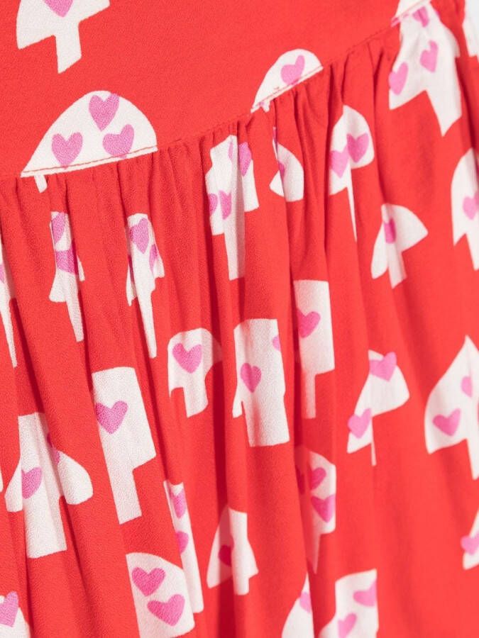Stella McCartney Kids Rok met print Rood