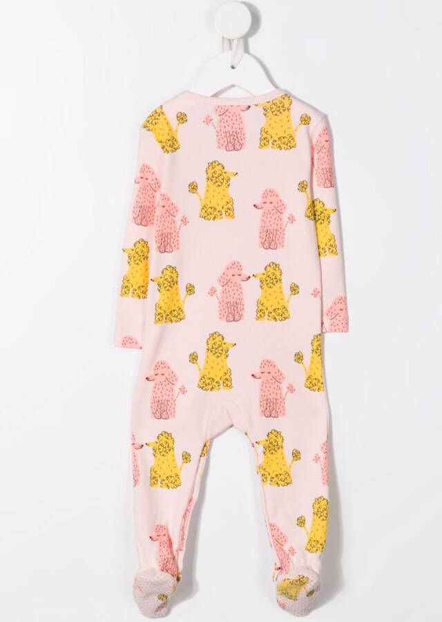 Stella McCartney Kids Romper met hondenprint Roze