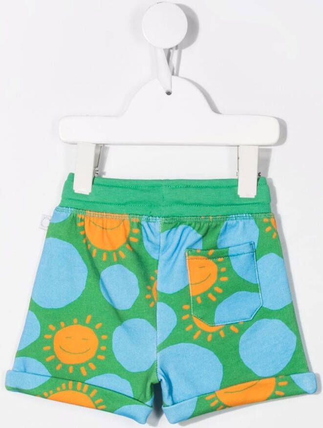Stella McCartney Kids Shorts met print Groen