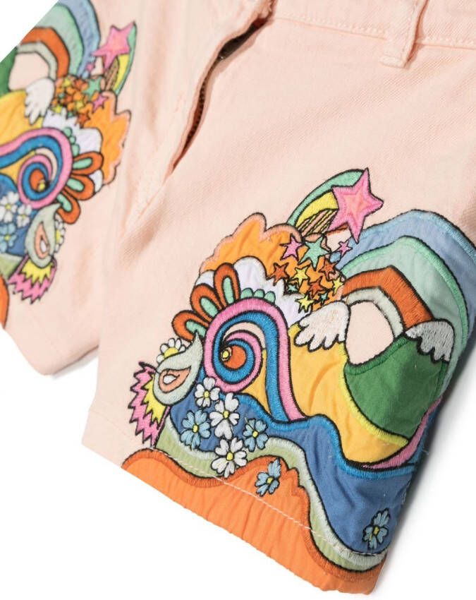 Stella McCartney Kids Shorts met print Roze