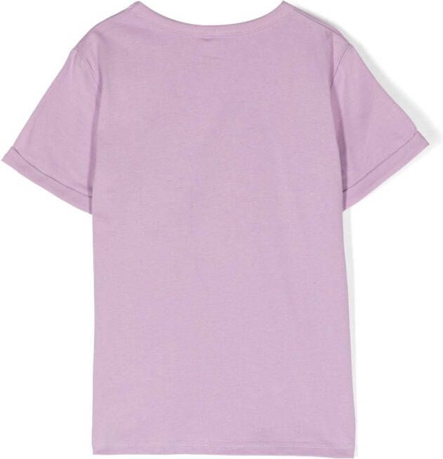 Stella McCartney Kids T-shirt met sterrenprint Paars