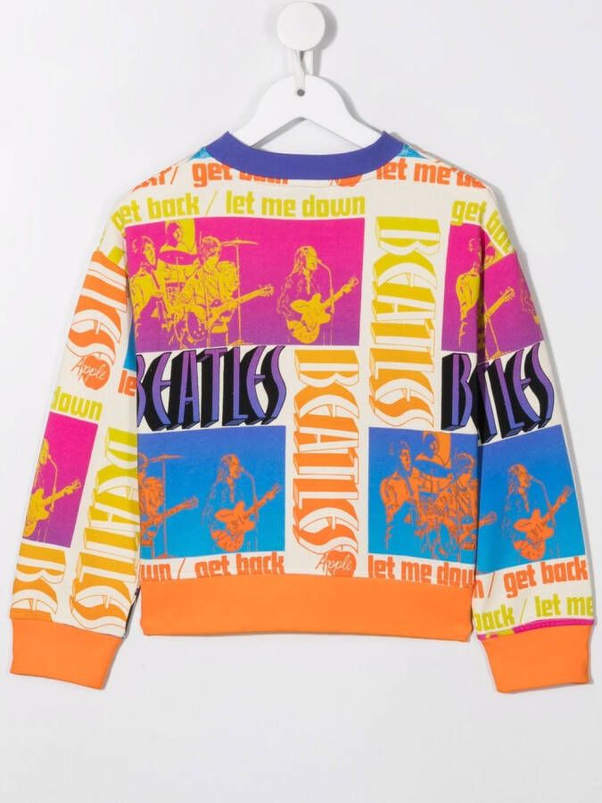 Stella McCartney Kids Sweater met logoprint Oranje