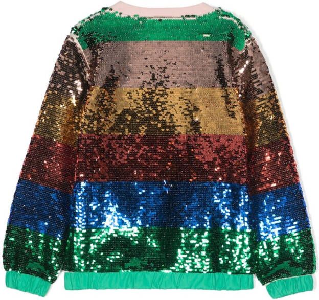 Stella McCartney Kids Sweater met pailletten Rood