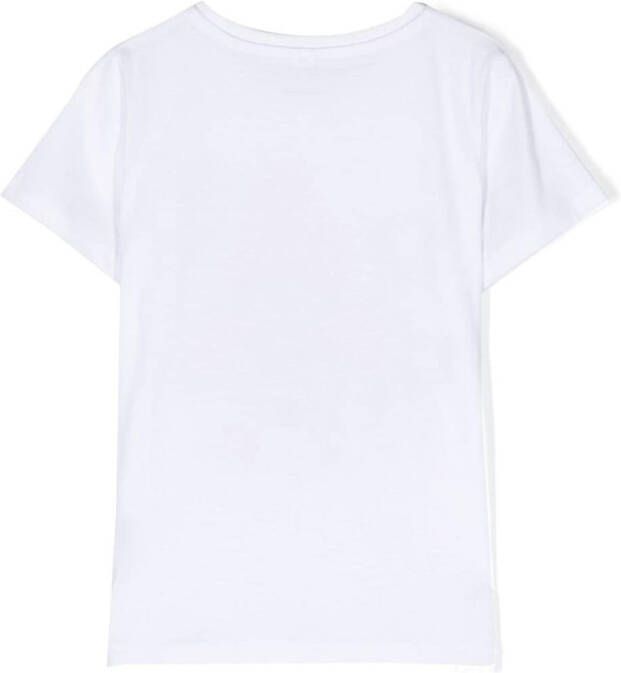 Stella McCartney Kids T-shirt met grafische print Wit