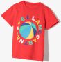 Stella McCartney Kids T-shirt met logoprint Rood - Thumbnail 2