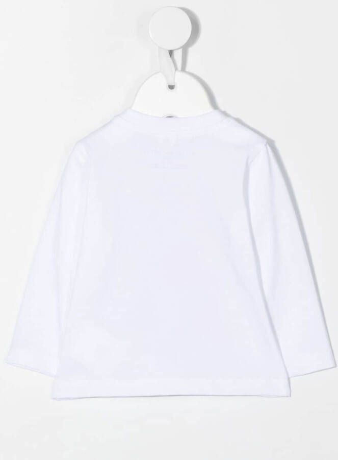 Stella McCartney Kids T-shirt met logoprint Wit