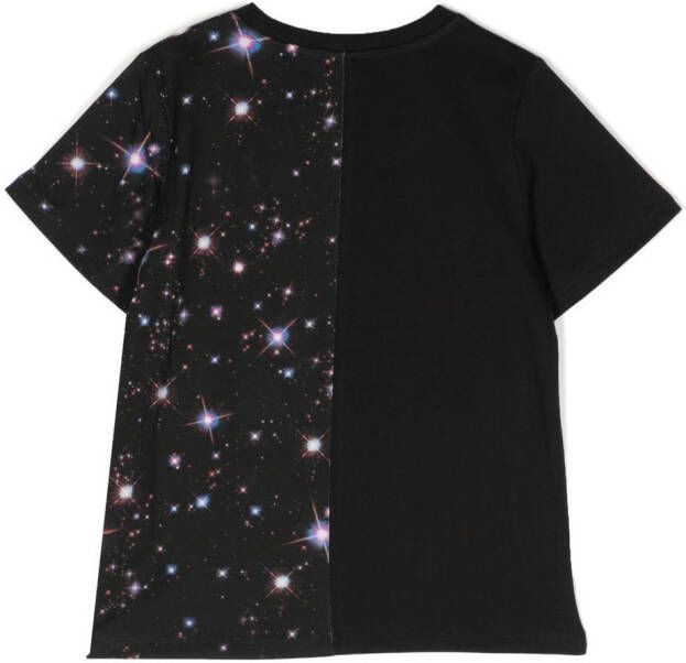 Stella McCartney Kids T-shirt met logoprint Zwart