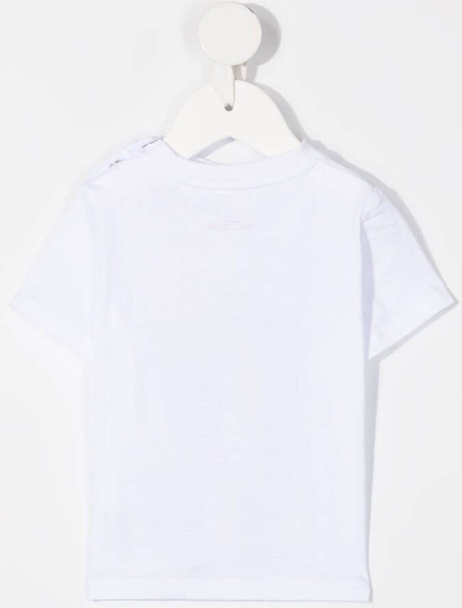 Stella McCartney Kids T-shirt met palmboomprint Wit