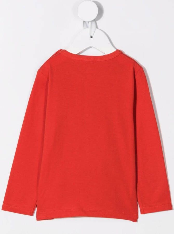 Stella McCartney Kids T-shirt met print Rood