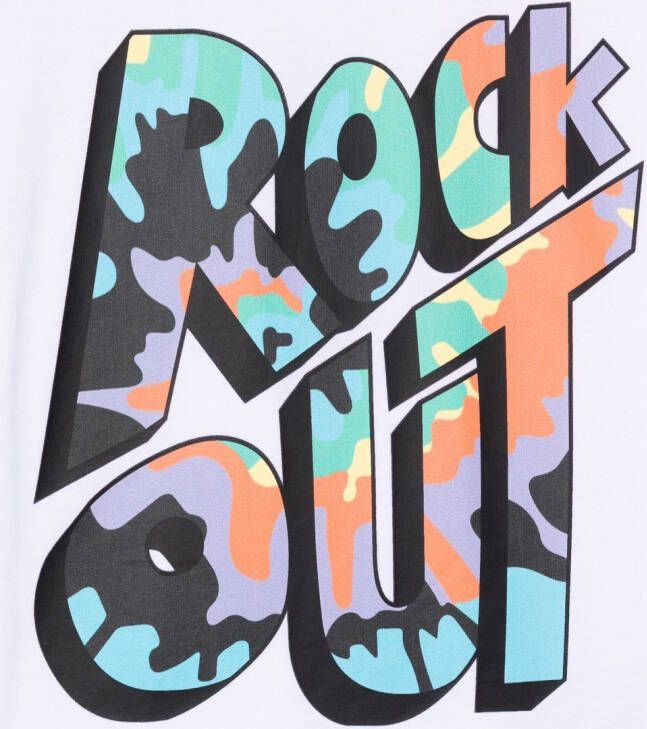 Stella McCartney Kids T-shirt met tekst Wit