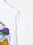 Stella McCartney Kids T-shirt met vissenprint Wit - Thumbnail 3