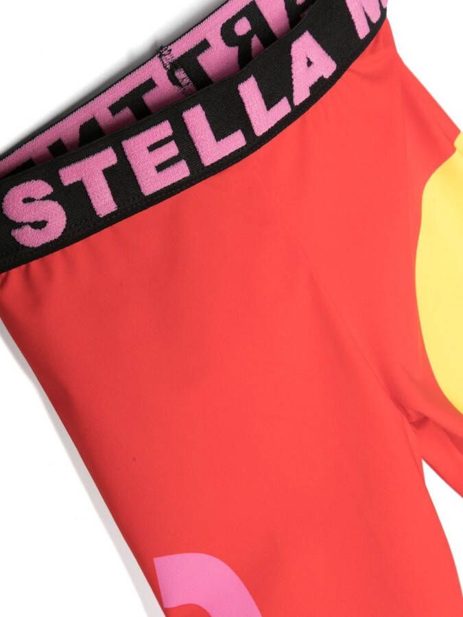 Stella McCartney Kids Trainingsbroek met logoband Rood