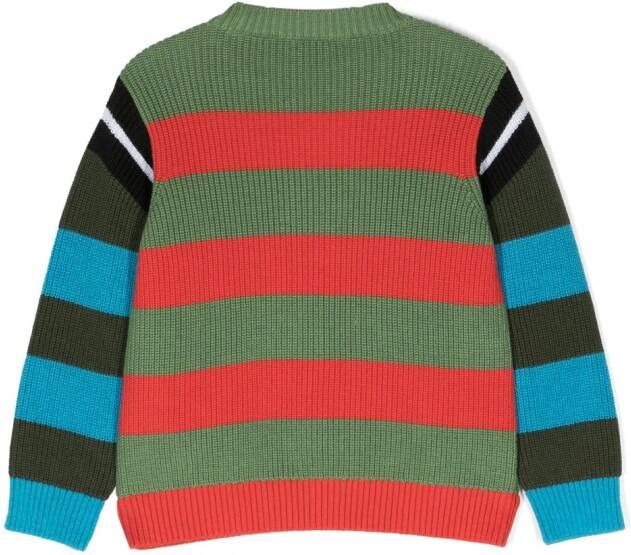 Stella McCartney Kids Trui met ronde hals Groen