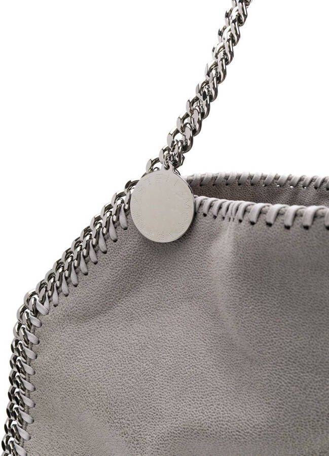 Stella McCartney licht grijze Falabella draagtas met zilveren ketting Grijs