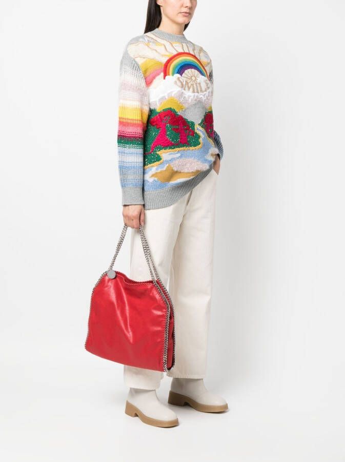 Stella McCartney Shopper van imitatieleer Rood