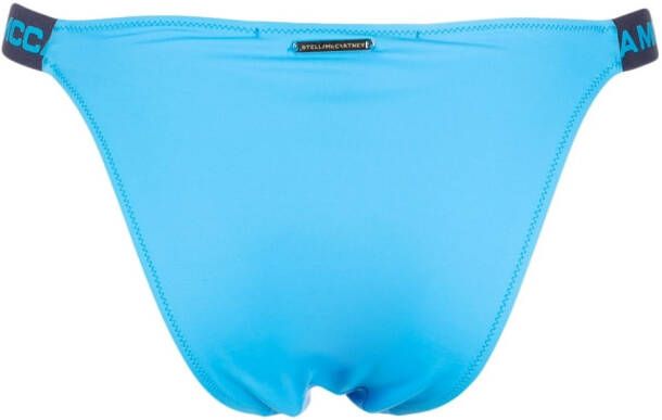 Stella McCartney Bikinislip met logo Blauw