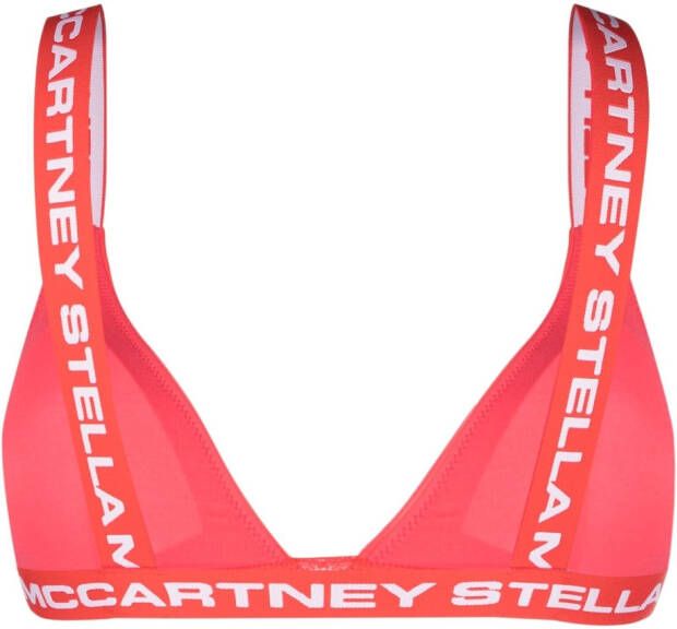 Stella McCartney Bikini verfraaid met logo Rood