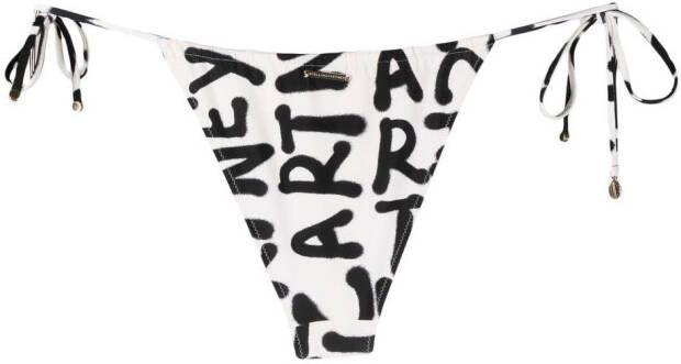 Stella McCartney Bikinislip met logoprint Wit