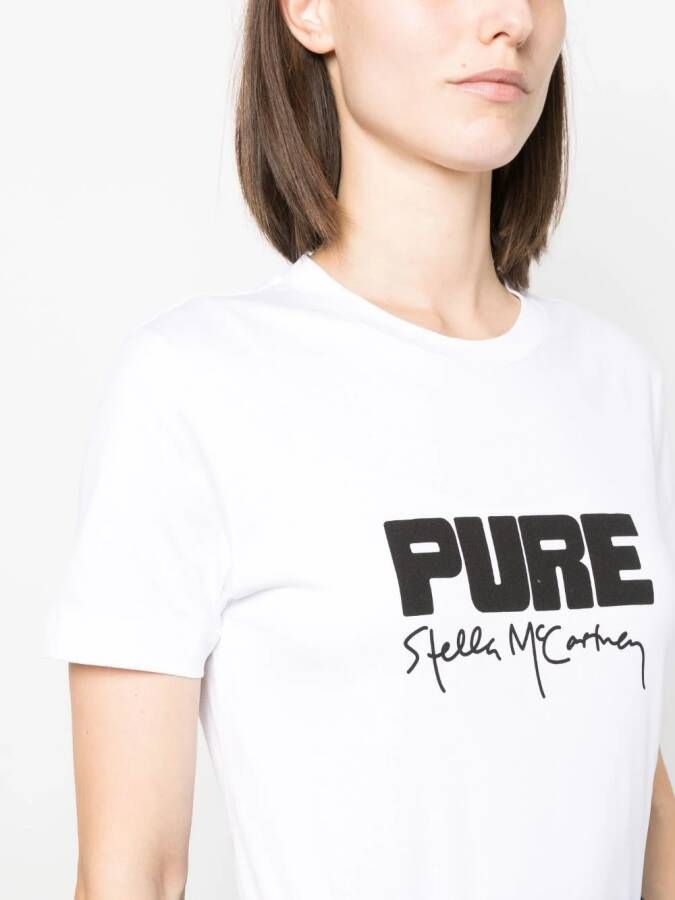 Stella McCartney logo-print cotton T-shirt Wit