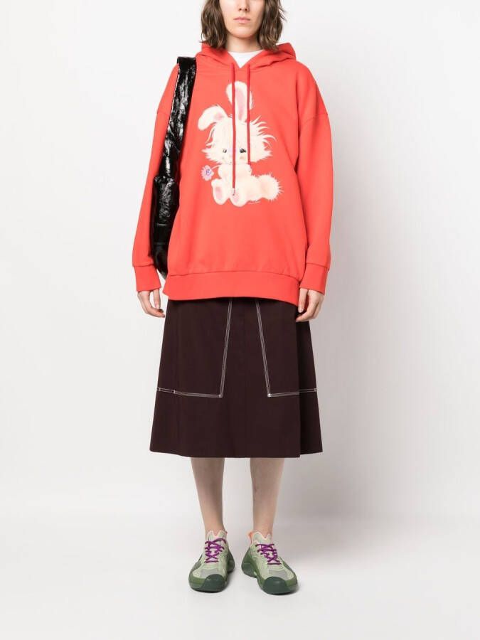 Stella McCartney Jersey hoodie Rood