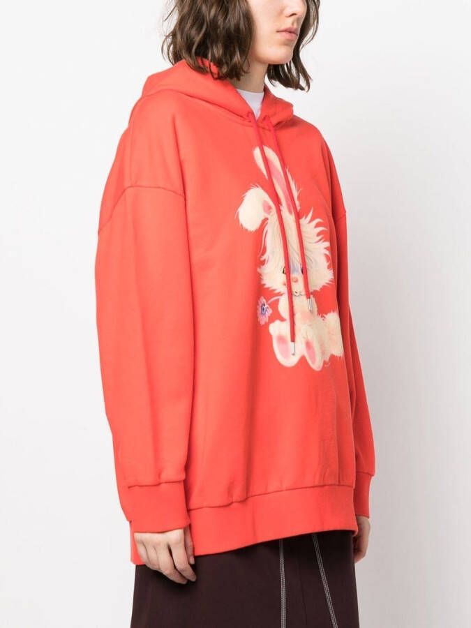 Stella McCartney Jersey hoodie Rood