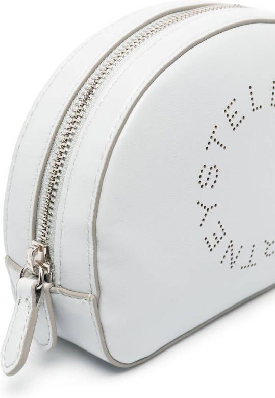 Stella McCartney Make-up tas met geperforeerd logo Blauw
