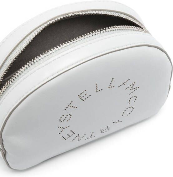Stella McCartney Make-up tas met geperforeerd logo Blauw