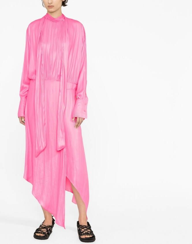 Stella McCartney Asymmetrische midi-jurk Roze