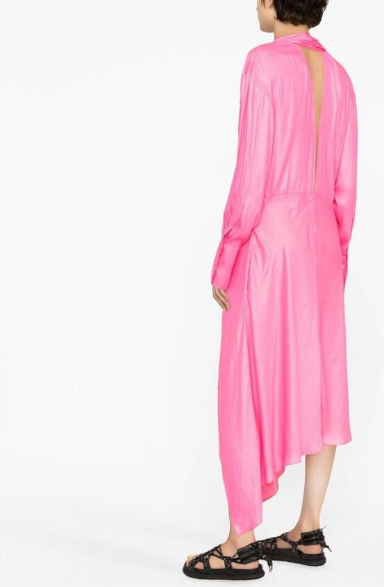 Stella McCartney Asymmetrische midi-jurk Roze
