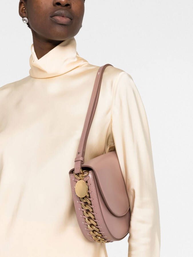 Stella McCartney Frayme medium schoudertas Roze
