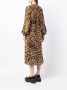 Stella McCartney Midi-jurk met luipaardprint Bruin - Thumbnail 4