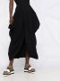 Stella McCartney Gedrapeerde midi-jurk met diepe hals Zwart - Thumbnail 5