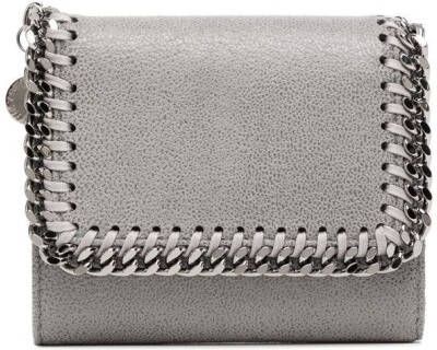 Stella McCartney mini 'Falabella' flap wallet Grijs