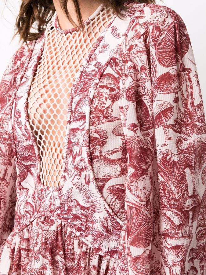 Stella McCartney Mini-jurk met print Beige