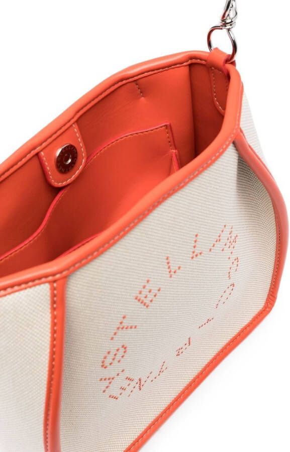 Stella McCartney Stella mini-crossbodytas met logo Beige