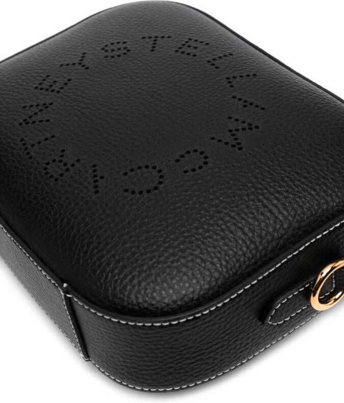 Stella McCartney Stella kleine crossbodytas met logo Zwart