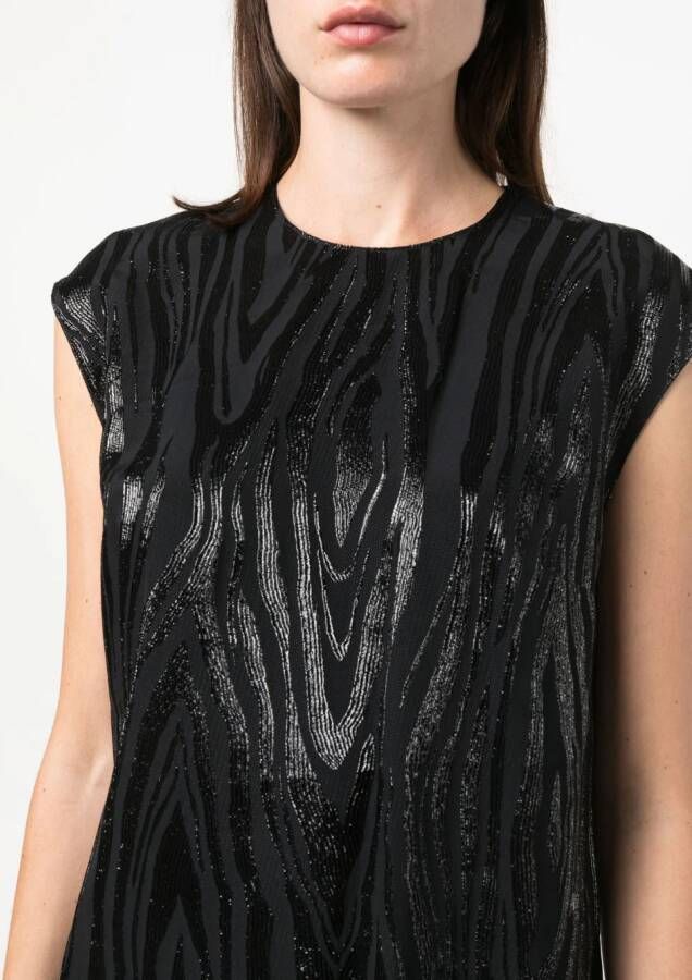 Stella McCartney Tanktop met moire-effect Zwart