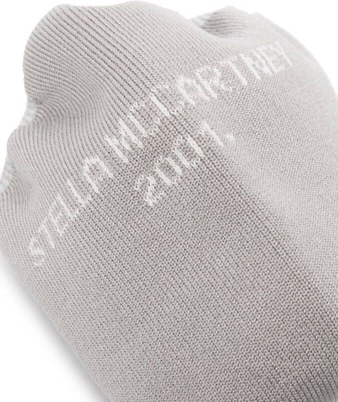 Stella McCartney Mondkapje met logo Grijs