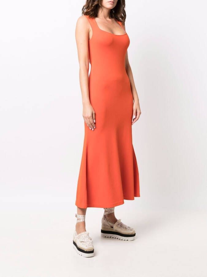 Stella McCartney Mouwloze jurk Oranje