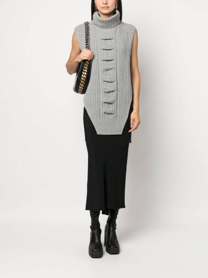 Stella McCartney Mouwloze top Grijs