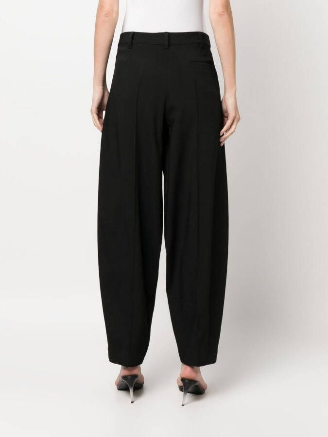 Stella McCartney Pantalon met geplooid detail Zwart