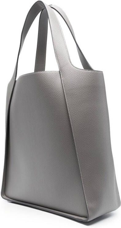 Stella McCartney Shopper met geperforeerd logo Grijs