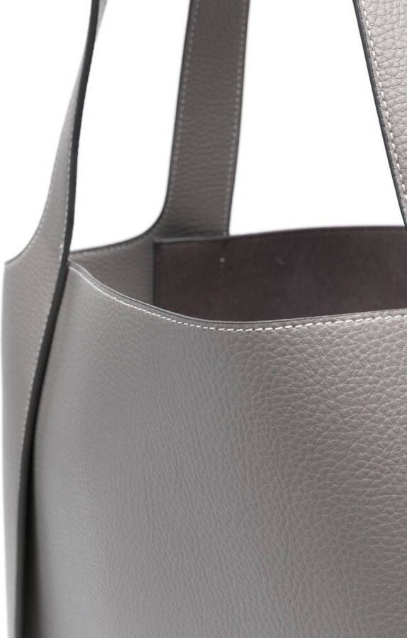 Stella McCartney Shopper met geperforeerd logo Grijs
