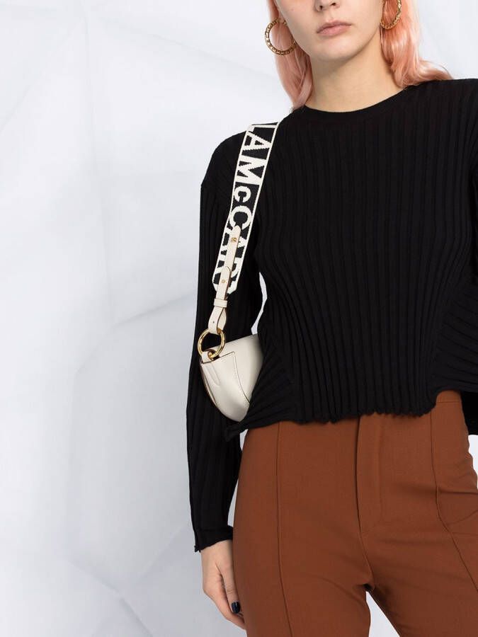 Stella McCartney Ribgebreide trui Zwart
